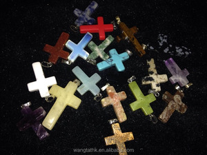 Colgante de Cruz de amettyst suply - Product Image 3