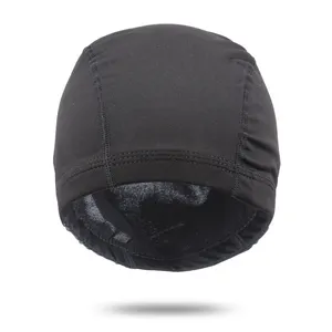 AliLeader Topi Wig Spandex Warna Hitam, untuk Membuat Wig