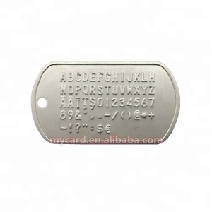 Metal personalizado etiqueta de perro militar Embossing Machine - Product Image 4