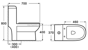 Y013 una sola pieza <span class=keywords><strong>inodoro</strong></span> sifónico aseos ; cuarto de baño de cerámica baño móvil remolque - Product Image 2
