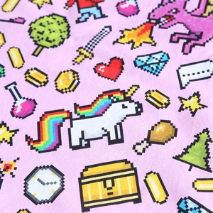 Vải Jersey Dệt Kim 95 Cotton 5 <span class=keywords><strong>Spandex</strong></span> In Kỹ Thuật Số Tùy Chỉnh Cho Trẻ Em - Product Image 2