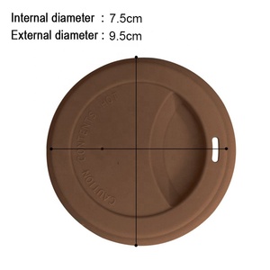حار بيع أغطية فنجان القهوة سيليكون غطاء القدح السيراميك كوب (مج) للقهوة في السفر - Product Image 2