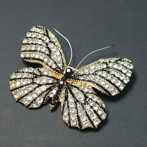 เครื่องประดับยอดนิยมโบราณคริสตัลรอบดอกไม้ Lapel เข็มกลัด - Product Image 4