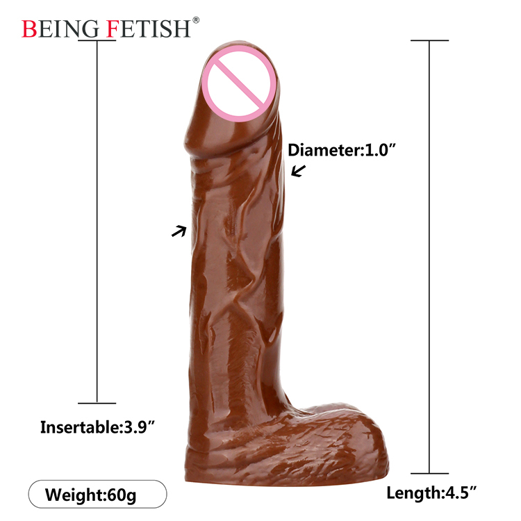 Mini Gode Réel peau Jouir Pénis Avec Réaliste Tête Forme Pour Le Plaisir Climax Sur Le Sexe Jeux