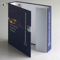 Carpeta de Archivo de Cartón Personalizada con 3 Solapas, Caja para Documentos con Anillas, Cierre Magnético y Grosor de 3 mm