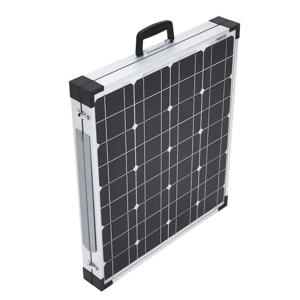 100 Watt Mono PV Năng Lượng Mặt Trời Gấp Bảng Điều Chỉnh 12 V RV Thuyền Off Grid-2 bởi 50 Wát