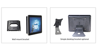 Mini pc tablette windows 10 de 8 pouces, écran tactile Tft, avec support mural