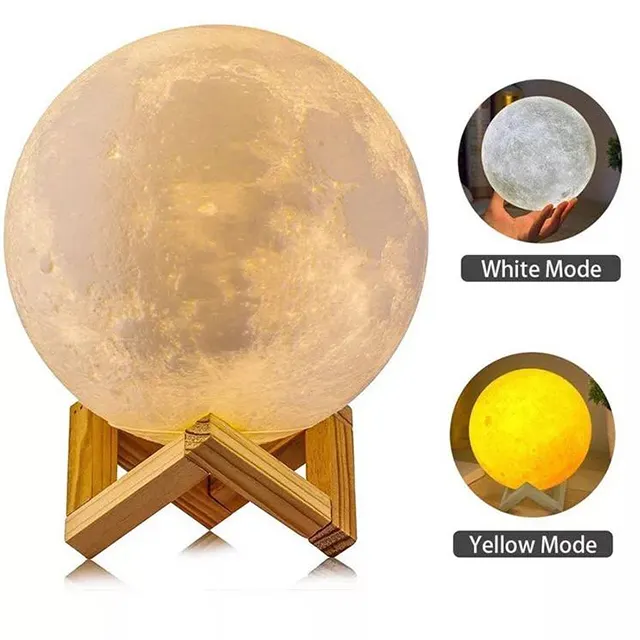 Lampe de chevet led, Lampara Luna, 3D lune, veilleuse, offre spéciale, été
