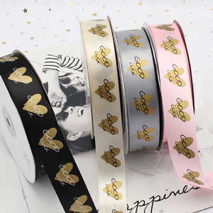 Bán Buôn 1 "Inch 25Mm Biểu Tượng Tùy Chỉnh Mô Hình Satin <span class=keywords><strong>Ribbon</strong></span> Bánh Nướng Hộp <span class=keywords><strong>Ribbon</strong></span> Cho Món Quà Trang Trí Cung Cấp - Product Image 4