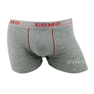 बुना हुआ वास्टबैंड सादा ग्रे कपास जो अंडरवियर बॉक्सर - Product Image 5