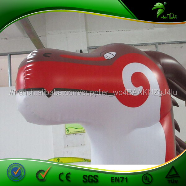 Publicité Gonflable Rouge Dragon de Bande Dessinée, Volant géant Rouge Dragon Ballon Modèle Pour Promotionnel