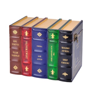 Book shape wooden box for home decorations