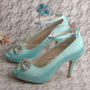 Chaussures de mariage couleur vert menthe, nouvelle collection