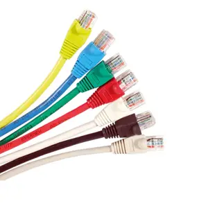 Nhà Máy Giá UTP 8-cặp Cat5 STP Cáp CAT5E Vượt Qua Các Thử Nghiệm Nam Để Nam Flat Ethernet Cáp Mạng