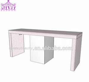Speway Custom Modern Triple Seaters Manicure <strong>Table</strong> Simple Marble Top Salon <strong>Nail</strong> <strong>Table</strong> Triple Seat <strong>Nail</strong> <strong>Table</strong> - Product Image 5