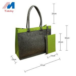 Vente en gros de sacs à provisions en tissu feutre recyclable écologique imprimés personnalisés Rangement de voyage Emballage de vêtements Caractéristiques de compression - Product Image 2