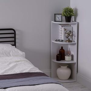 Hiện Đại Trắng <span class=keywords><strong>3</strong></span> Kệ Góc Tủ Sách Phòng Khách Đồ Nội Thất Cho Nhà Văn Phòng Gỗ Bảng Điều Chỉnh Lưu Trữ Cuốn Sách - Product Image 3