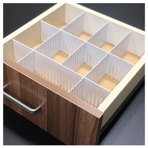 PTSR-003 DIY Plastic adjustable 9cm width organization storage drawer divider