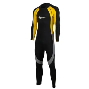 Özel logo baskılı neopren 3mm tam takım elbise göğüs zip spearfishing pürüzsüz sıcak sörf cilt yüzme wetsuits erkekler için
