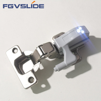 Bisagra de armario con batería, luz LED de 12V, 23A