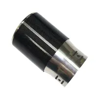 Scarico e silenziatore universali personalizzati in fibra di carbonio lucido o opaco per tubo di coda