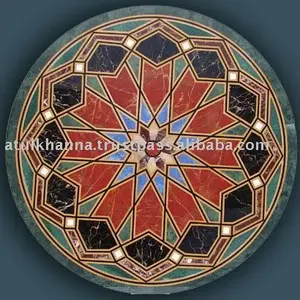 Marble Inlay Flooring , Marble Medallion , Stone Mosaic Medallion