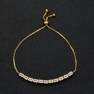 Echsio AAA Zirconia cúbica Bling claro pulsera de señora de la Oficina de las mujeres tamaño ajustable de moda buen fecha regalo SL092 - Product Image 6