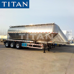 Aluminium Wheat Flour Bulk Polar Cement <strong>Tanker</strong> <strong>Food</strong> <strong>Grade</strong> 42 Cbm Flour Bulk Semi Trailer - Product Image 2