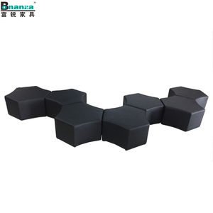 OT-03X#leather <strong>Large</strong> <strong>Pouffe</strong> Bed for Living Room - Product Image 3