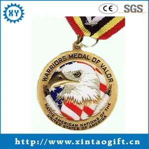 Animé USA Guerriers Défi Métal Médaille de Valor