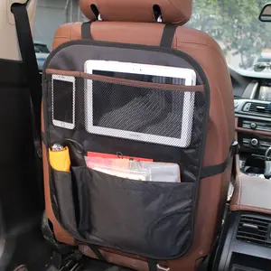 Multi-tasche Auto Speicherorganisator für Kind Auto Rücksitz Kick Mat Schutz Universal Auto Rücksitz Organizer mit Tablet halter