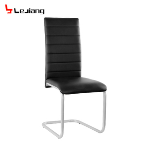 Échantillon gratuit, café moderne de luxe, fauteuil Paulin à dossier bas, petite tulipe, chaise de salle à manger en PU noir et blanc élégante pour la salle à manger - Product Image 1
