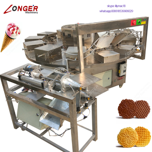 Nhà Máy Công Nghiệp Giá Stroopwafel Dòng Cán Nón Đường Máy Waffle Ice Cream Cone Máy Làm - Product Image 6