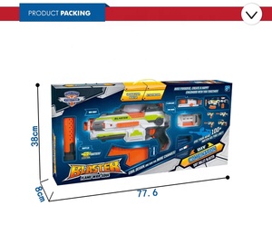 Pistolas de juguete de alta calidad para niños, carcasa eléctrica de bala suave, eyección de plástico, kits de construcción <span class=keywords><strong>diy</strong></span> - Product Image 5