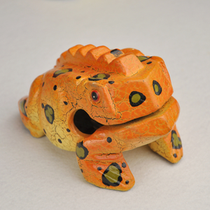 Artisanat classique diverses couleurs drôle enfants jouet Simulation croassement en bois <span class=keywords><strong>grenouille</strong></span> chanceuse 6 cm - Product Image 3