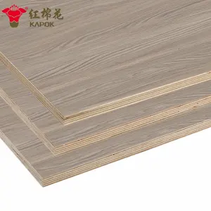 Lembar Kayu Lapis Laminasi Dilapis, 4ft * 8Ft Kepadatan Tinggi Sisi Ganda 18 Mm Melamin Tisu untuk Lemari