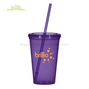 2024 2025上海eago促销批发塑料20盎司水杯，带定制标志 - Product Image 1