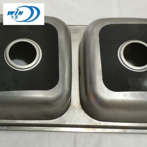 Sumideros para cocinas pequeñas lavadora precios plato doble fregadero de acero inoxidable cubo de basura - Product Image 5