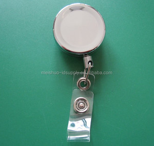 Retrait rétractable <span class=keywords><strong>yoyo</strong></span> <span class=keywords><strong>Ski</strong></span> Pass Porte-carte d'identité en alliage de zinc Bobine de badge rétractable avec sangle en vinyle - Product Image 3