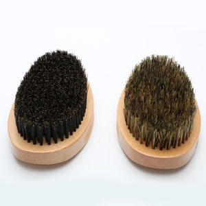 Custom Logo <span class=keywords><strong>Amazon</strong></span> Hotselling Beard Hair Care Wooden Round Bristle Boar Beard Brush - Product Image 6