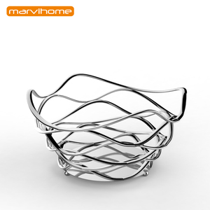 Panier à pain et à fruits en acier inoxydable, panier à design unique <span class=keywords><strong>2019</strong></span> - Product Image 1