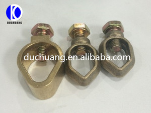 Varilla de tierra abrazadera 1/2 pulgadas de aleación de bronce de tierra o de acero inoxidable- de acero - Product Image 1