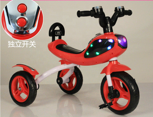 Tricycle de bébé pour enfants de haute qualité jouet à 3 roues avec poussée électrique et pédale en plastique et conception de modèle de roues EVA - Product Image 5
