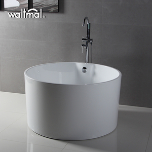 CUPC宁波<span class=keywords><strong>Waltmal</strong></span> 45英寸亚克力圆形小独立式浴缸 - Product Image 4