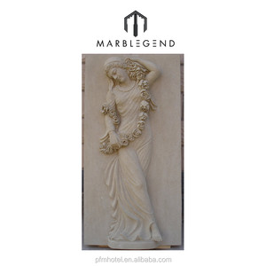 Escultura de mármol para pared, relieve de piedra, beige, PFM - Product Image 2