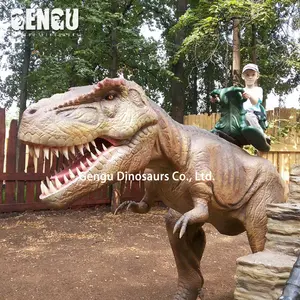 Rideable t-rex דינוזאורים צעצועי נסיעה דינוזאור animatronic