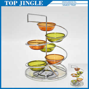 Porte-collations rond rotatif moyen avec couvercle transparent - Product Image 5