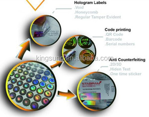 Holograma 3d permanente prueba seguro etiqueta - Product Image 1