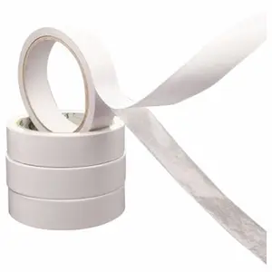 wholesales Double Side Tissue Paper sealing Tape, acrylic solvent based adhesive cotton tape