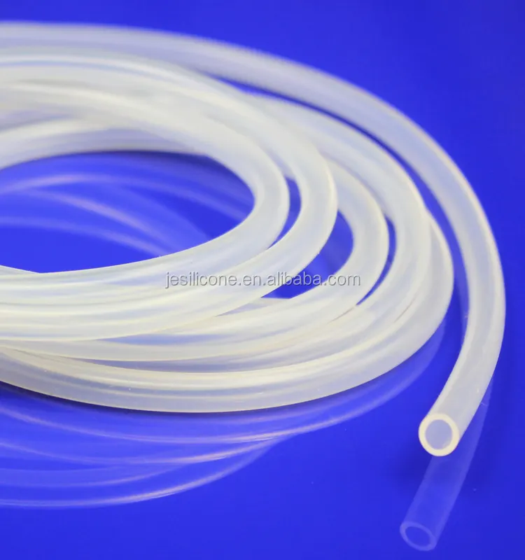 Silicone rubber hose white silicone tubes clear rubber pipe high transparent silicone tube